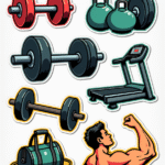 Fitness & Exercise - Sticker Sheet v2